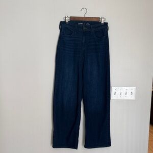 Old Navy Dark Blue High-Rise Wow Wide Leg Jeans